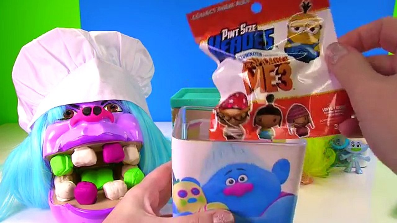 Trolls Movie Chef Get Colorful Play Doh Dentist Teeth Surprise Blind Boxes Fizzy Toy Show