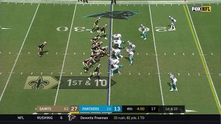 Rookie Alvin Kamara makes a name for himself as he beasts down the sideline and records his first NFL touchdown.