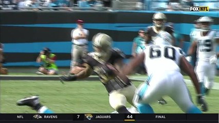 Kenny Vaccaro intercepts a dart from Cam Newton