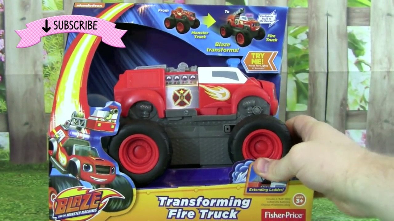 Blaze Transforming Fire Truck Blaze and The Monster Machines Nick Jr Fisher Price Review Playtime