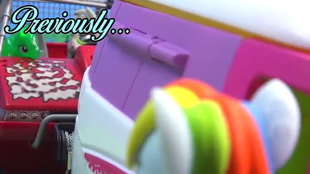 Fashems Rainbow Dash Fluttershy, Shopkins - ROAD TRIP RV Camper My Little Pony Video Series Part 11