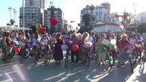 Mersin'de 'Süslü Kadınlar Bisiklet Turu'