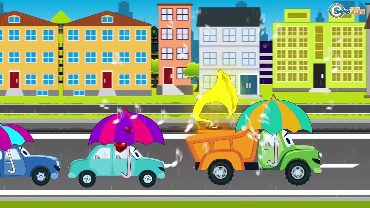 My Red Truck episodes with vehicles | Trucks for kids | Cartoons for children Part 4