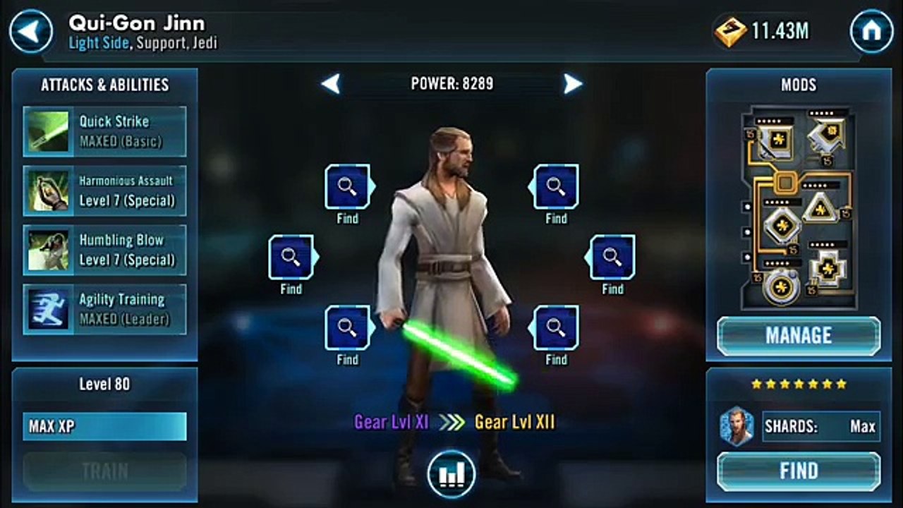 SWGoH: Best Mods for Qui-Gon Jinn 