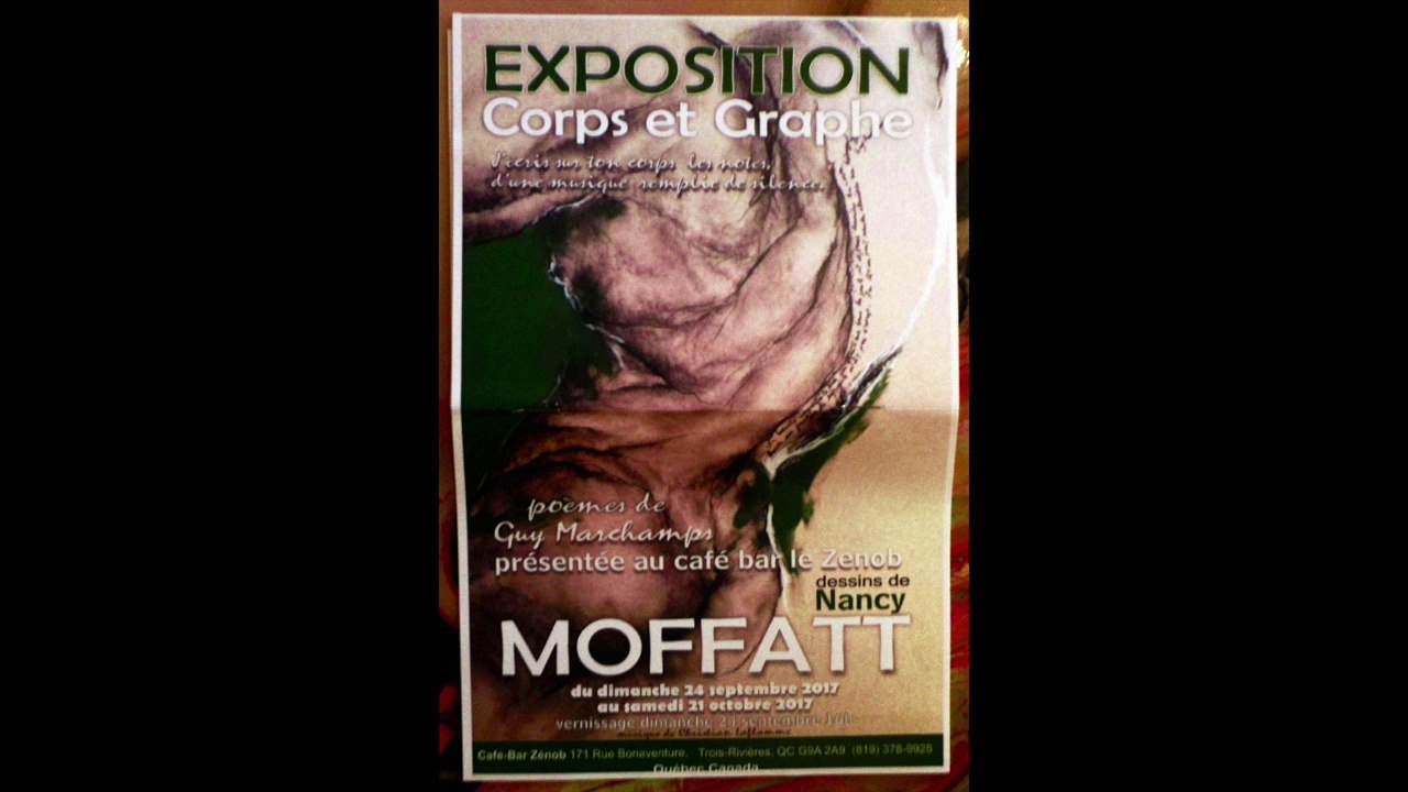 Exposition CORPS et GRAPHE de NANCY MOFFAT