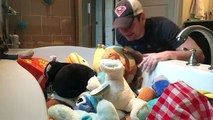 The Bathtub Full of Plushes and Stuffed Animals Challenge