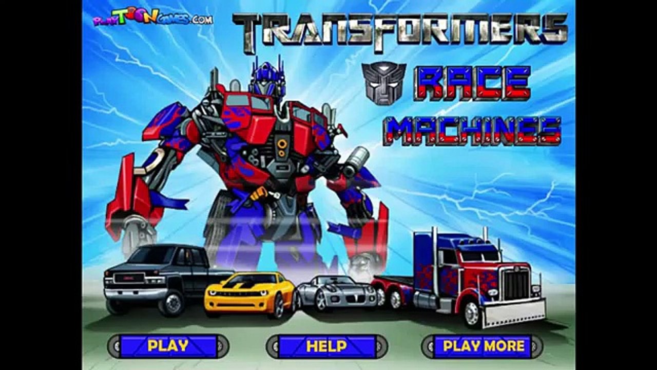 Transformers Race Machines OPptimus Primme, Bumblebee Car Games for Kids Free