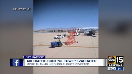 Dozens of flights diverted from Sky Harbor Sunday