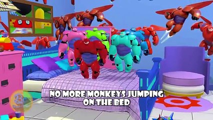 Baymax Big Hero Jumping On The Bed | Nursery Rhymes | 3D Animation In HD From Binggo Channel