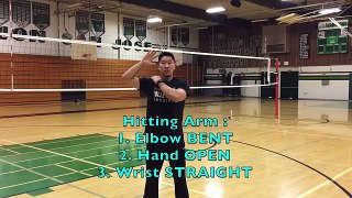 Arm Swing Mechanics : 3 Motions (part 1/2) - How to SPIKE a Volleyball Tutorial