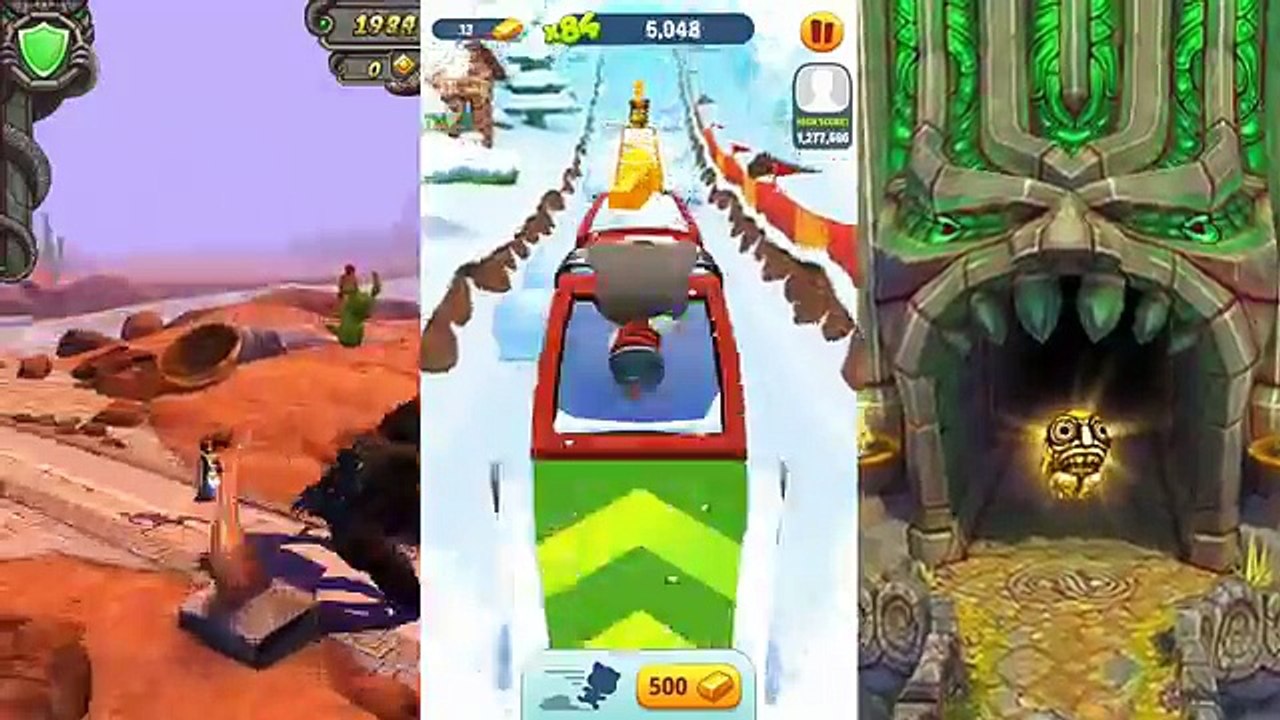 Temple Run 2 Blazing Sands VS Talking Tom Gold Run VS Temple Run 2 Sky Summit HD