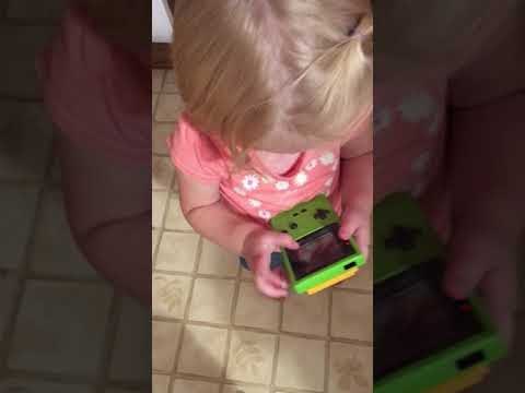 Toddler Discovers Game Boy Lacks Touch Screen