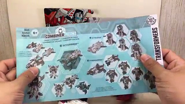 Transformers RID Combiner Force SkyHammer Skysledge & Stormhammer Chefatron Toy Review