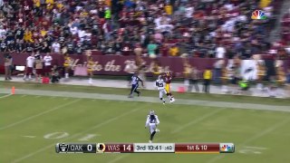 Josh Doctson catches deep ball from QB Kirk Cousins for a 52-yard touchdown.