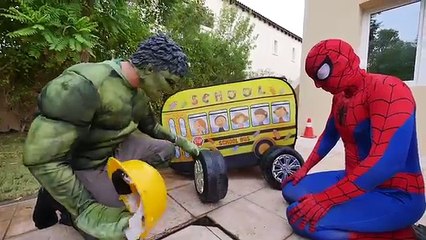 SCHOOL BUS WHEEL FELL OFF! w/ Learn Colors & Finger Family Nursery Rhymes Songs For Kids