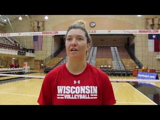 Freshman Molly Haggerty Playing Big Role for Wisconsin Volleyball