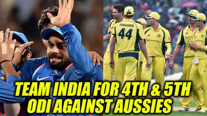 India vs Australia : Team India announced for the last two matches | Oneindia News