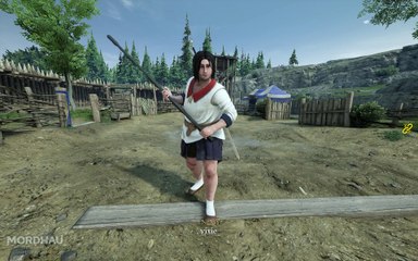 Japanese school girl in Mordhau