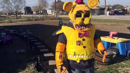 FNAF Minecraft: Freddy, Chica, Bonnie, Foxy, Fredbear | Mine Nights at Freddys: FNAF Song