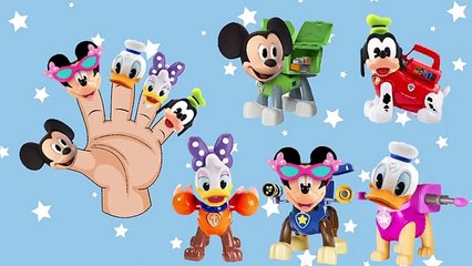 Mickey Mouse Clubhouse Transformation Finger Family | Paw Patrol, PJ Masks, Mermaid