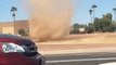 Huge Dust Devil Swirls Through Tempe, Arizona