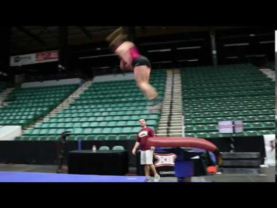 Maddie Karr Nails Vault, Denver - Big 12 Championship Training Day