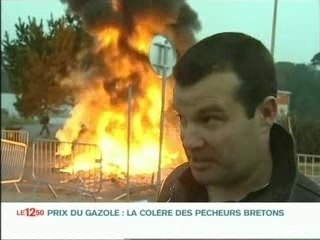 Les marins pêcheurs de Brest en colère