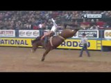 Clayton Biglow Round 2 Bareback Riding at 2016 WNFR