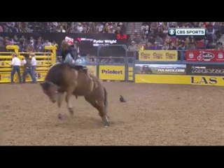Ryder Wright Round 2 Saddle Bronc Riding 2016 WNFR