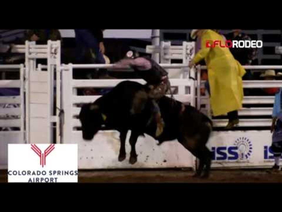 Colten Gardner 80 Bull ride at Pike's Peak or Bust Rodeo