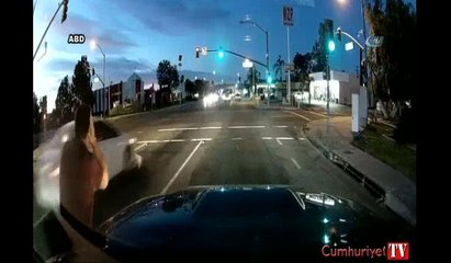 Köpeğin inanılmaz kurtuluşu kamerada