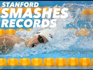 Katie Ledecky & Ella Eastin Break NCAA 800 Free Relay Record 🏊‍♀️