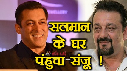 Sanjay Dutt VISITS Salman Khan DAY BEFORE Bhoomi release ! | FilmiBeat