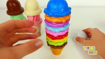 Ice Cream Playset for Kids | Learn Colors | Ice Cream Cones and Scoops