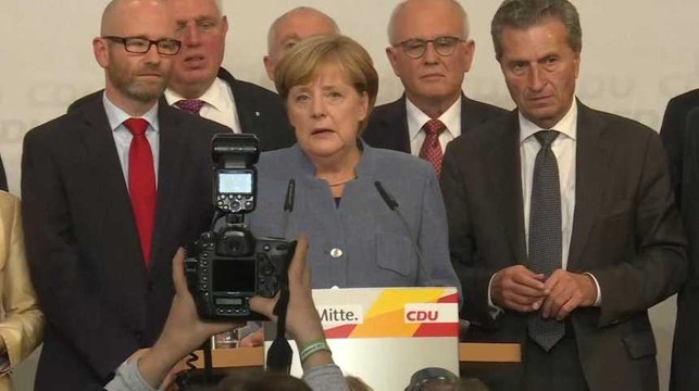 Législatives en Allemagne : Un grand défi nous attend reconnaît Merkel