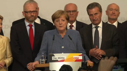 Législatives allemandes: Merkel espérait un "meilleur résultat"