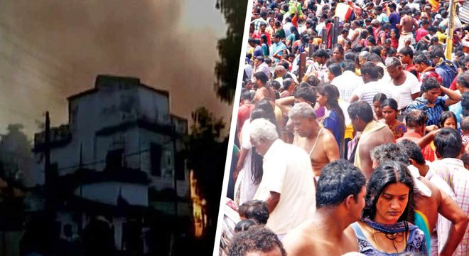 பட்டாசு ஆலையில் விபத்து... 8 பேர் பலி, 25 பேர் காயம்!-வீடியோ