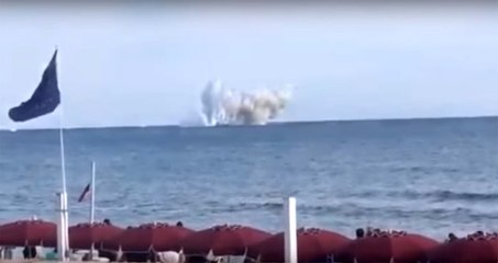 Denize Çakılan Savaş Uçağı Kamerada