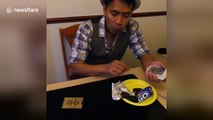 Magician uses household items to perform awesome tricks