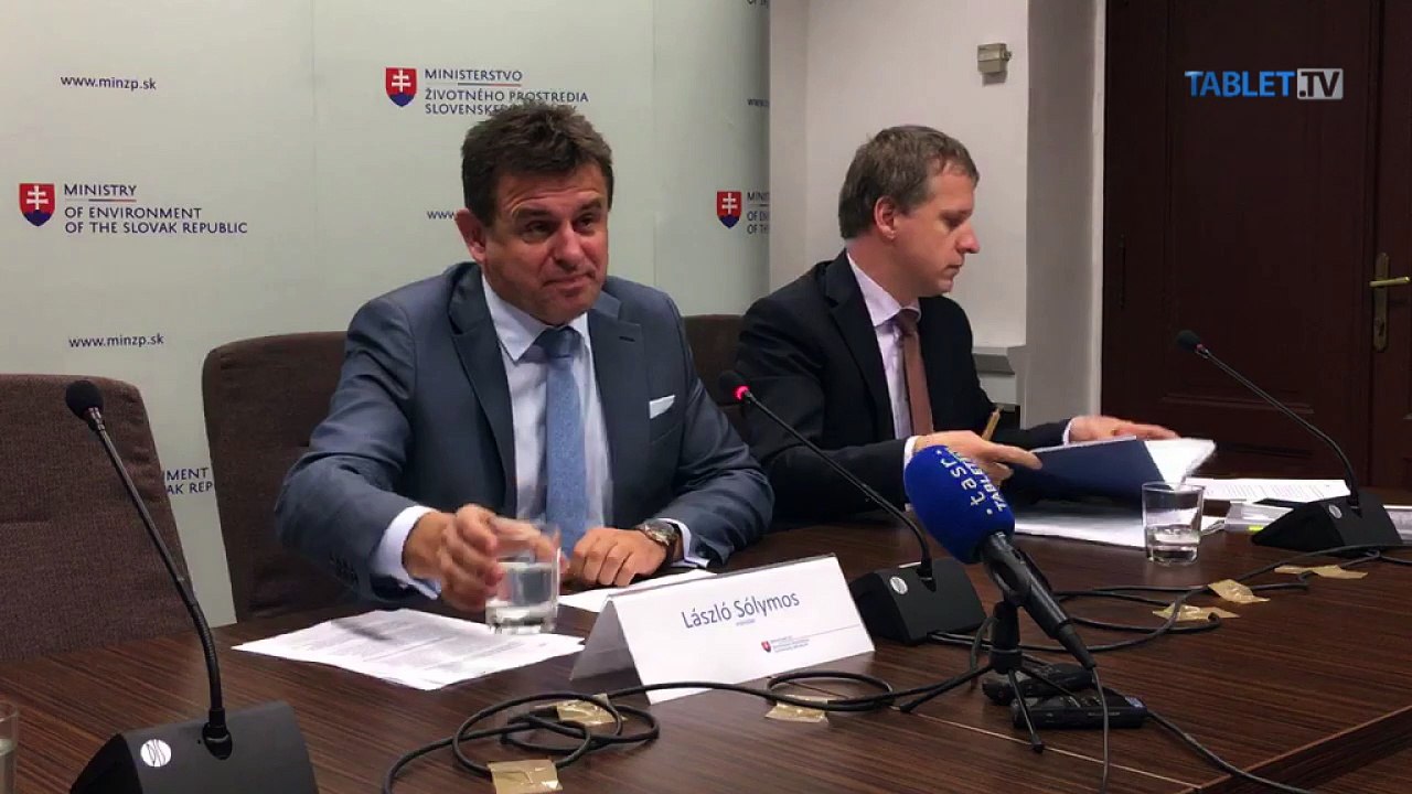 ZÁZNAM: Tlačová konferencia ministra životného prostredia L. Sólymosa