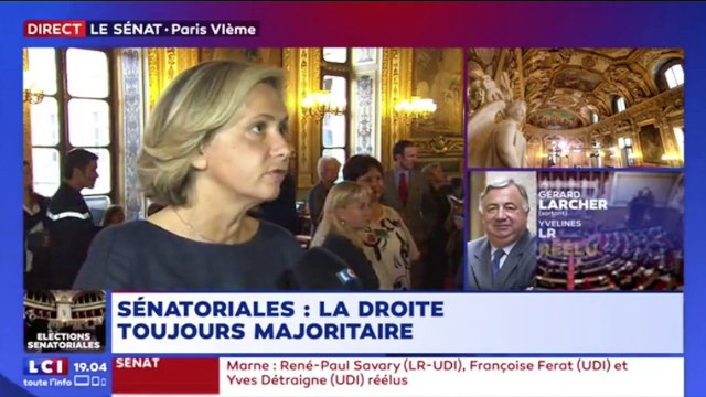 Réaction de Valérie Pécresse aux résultats des élections sénatoriales sur LCI