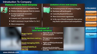 Introduction to Joint Stock Company | Accounting | LetsTute Accountancy