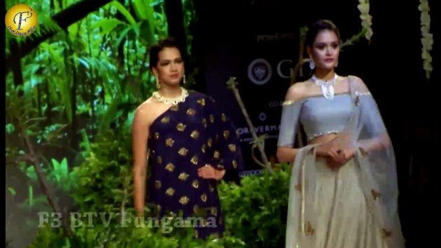 SHAMITA SHETTY ON RAMP FOR MANALI JAGTAP SWAROVSKI JEWELLERY