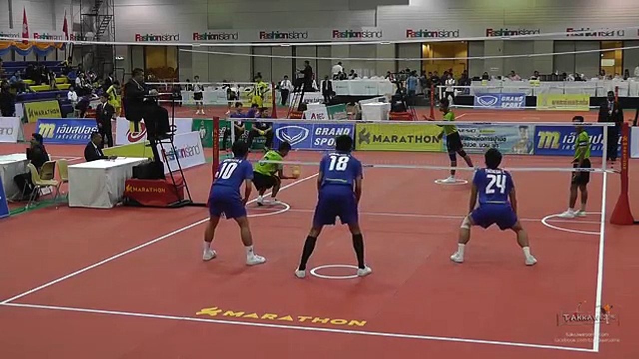 Kings Cup new Sepak Takraw Thailand vs. Myanmar - Regu