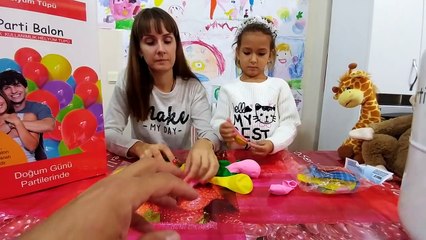 Helyum gazı , Dev balonlar şişirdik, eğlenceli çocuk videosu