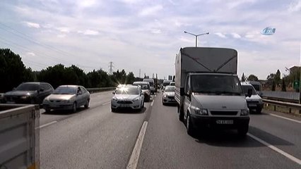 Fsm Köprüsü'nde Oluşan Trafik Yoğunluğu Havadan Görüntülendi