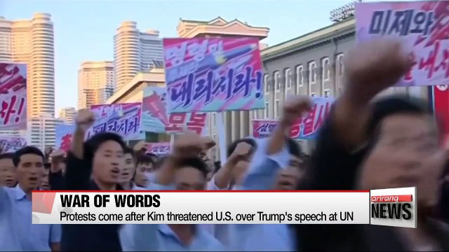 North Korea stages rallies in support of Kim Jong-un and denounces Trump's UN speech