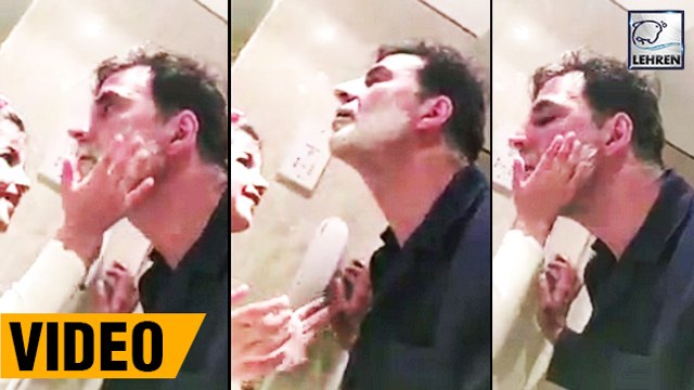 Akshay Kumar Getting Shaved By Daughter Nitara