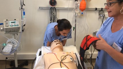 Exercice de prise en charge d'un infarctus par simulation
