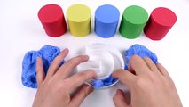 Baby Learn Colors DIY Kinetic Sand Cake Google Logo for kids Children